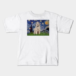 Italian Spinone in Adapted Starry Night (by Van Gogh) Kids T-Shirt